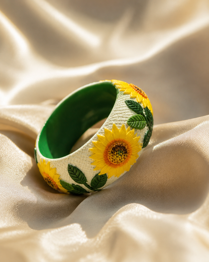 Sunflower Meadow Botanical Bangle