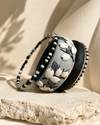 Monochrome Garden Botanical Bangle Set
