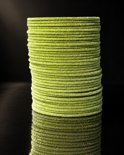 Lime Green Velvet Bangles