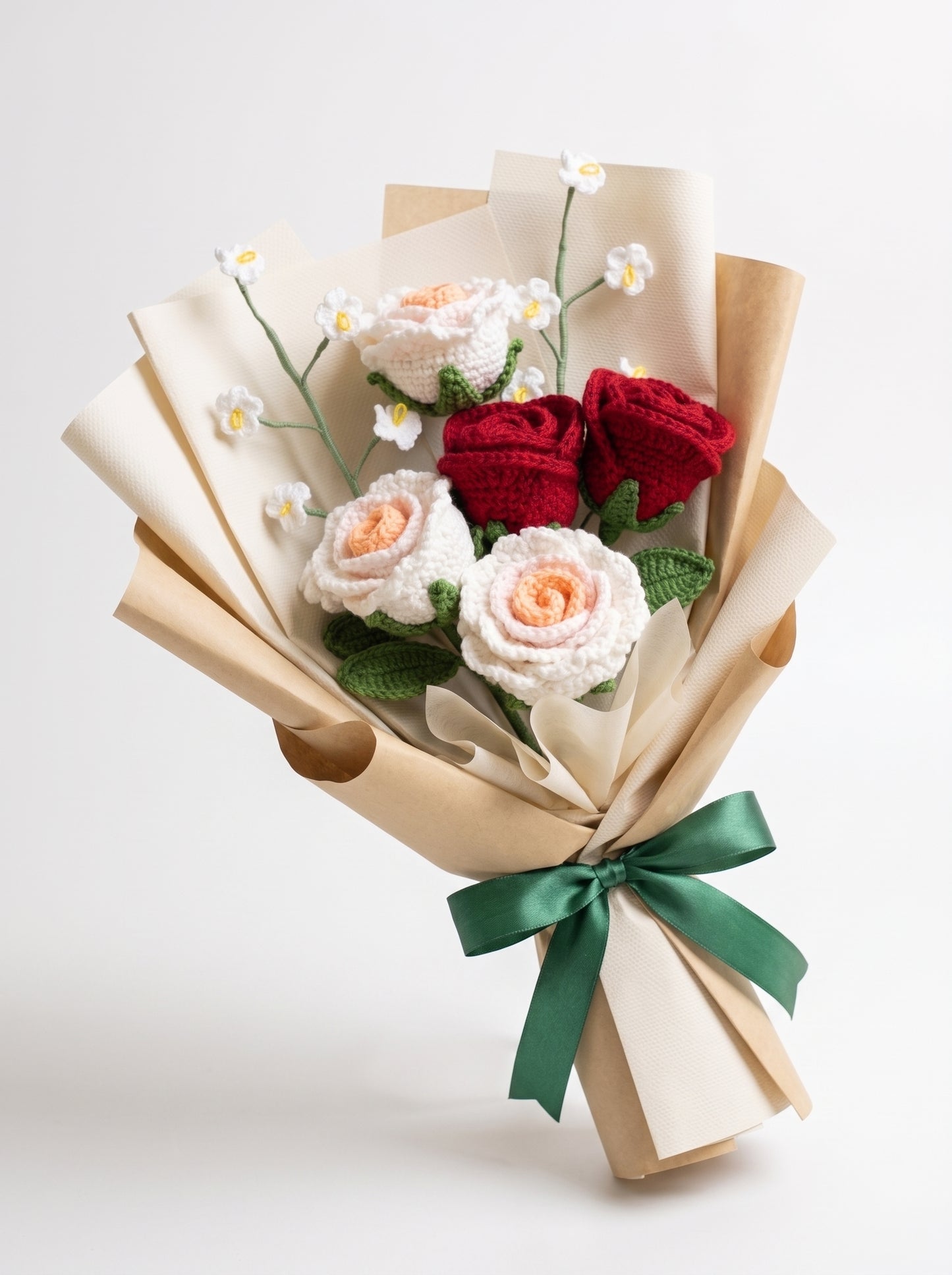 Mixed Crochet Flower Bouquet