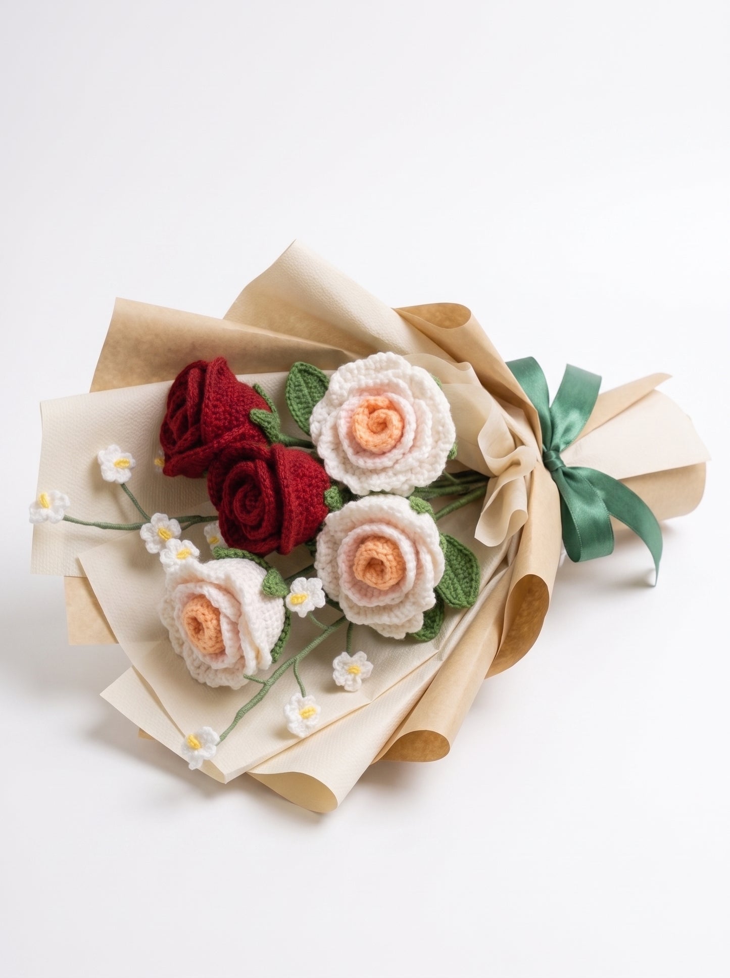 Mixed Crochet Flower Bouquet