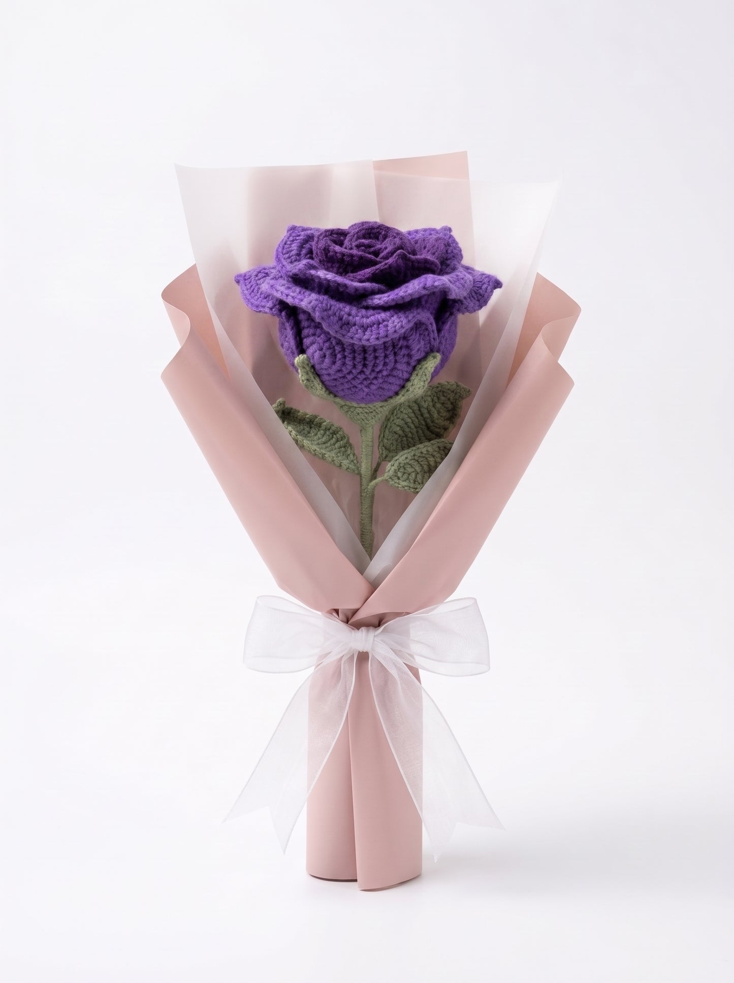 Lavender Crochet Rose Bouquet