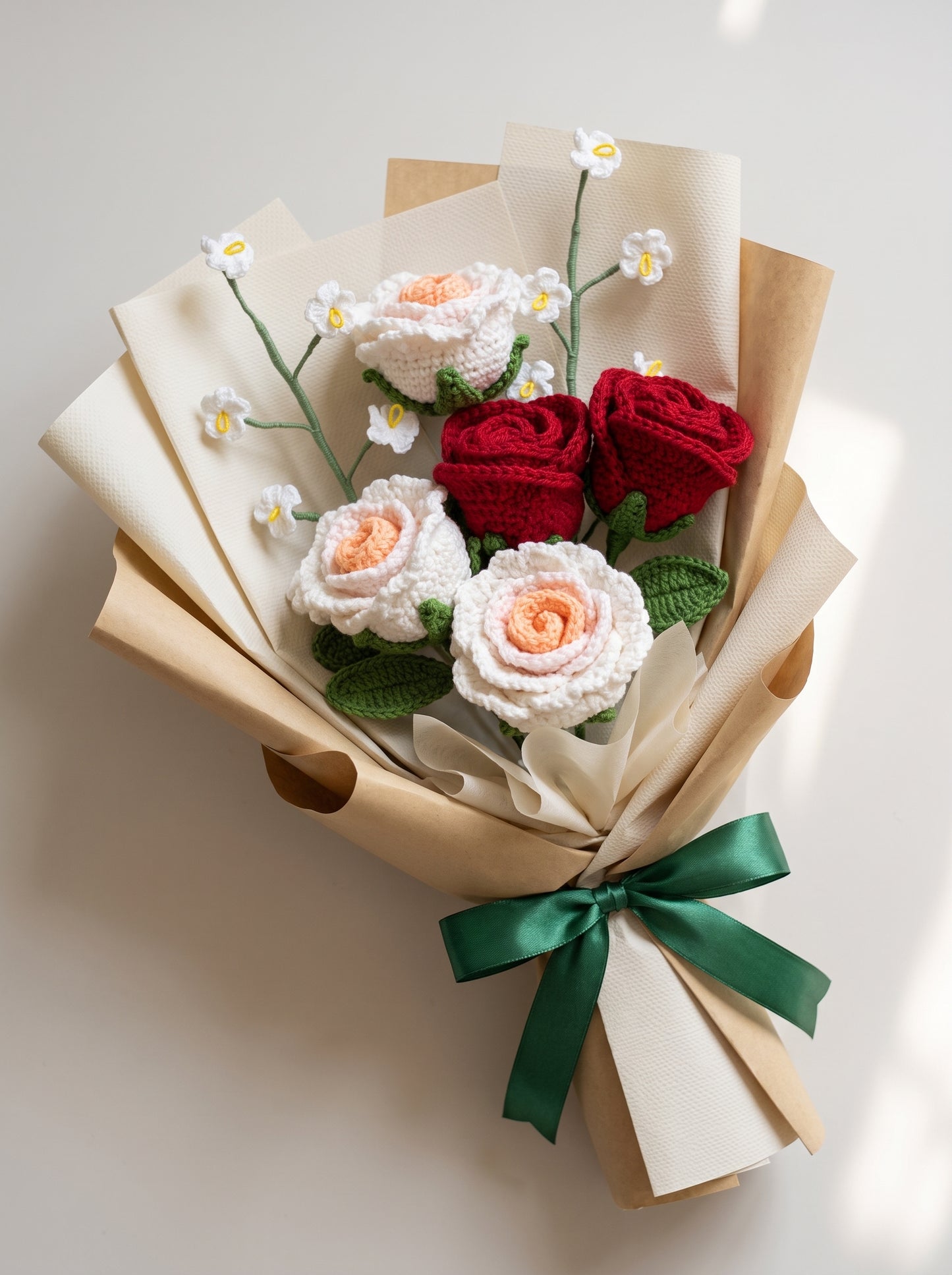 Mixed Crochet Flower Bouquet