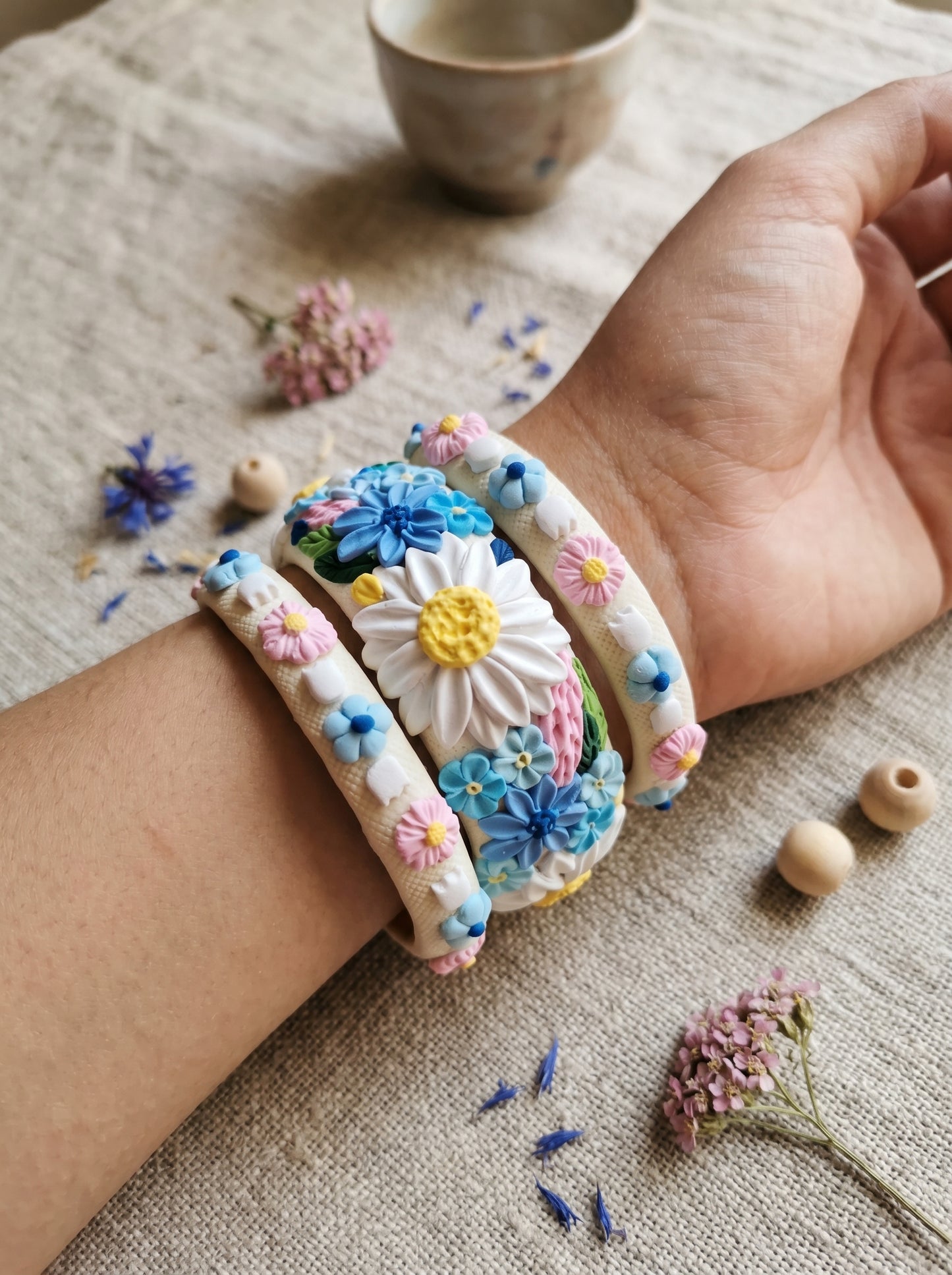 Traditional Indian Polymer Clay Bangle - 100% Handcrafted