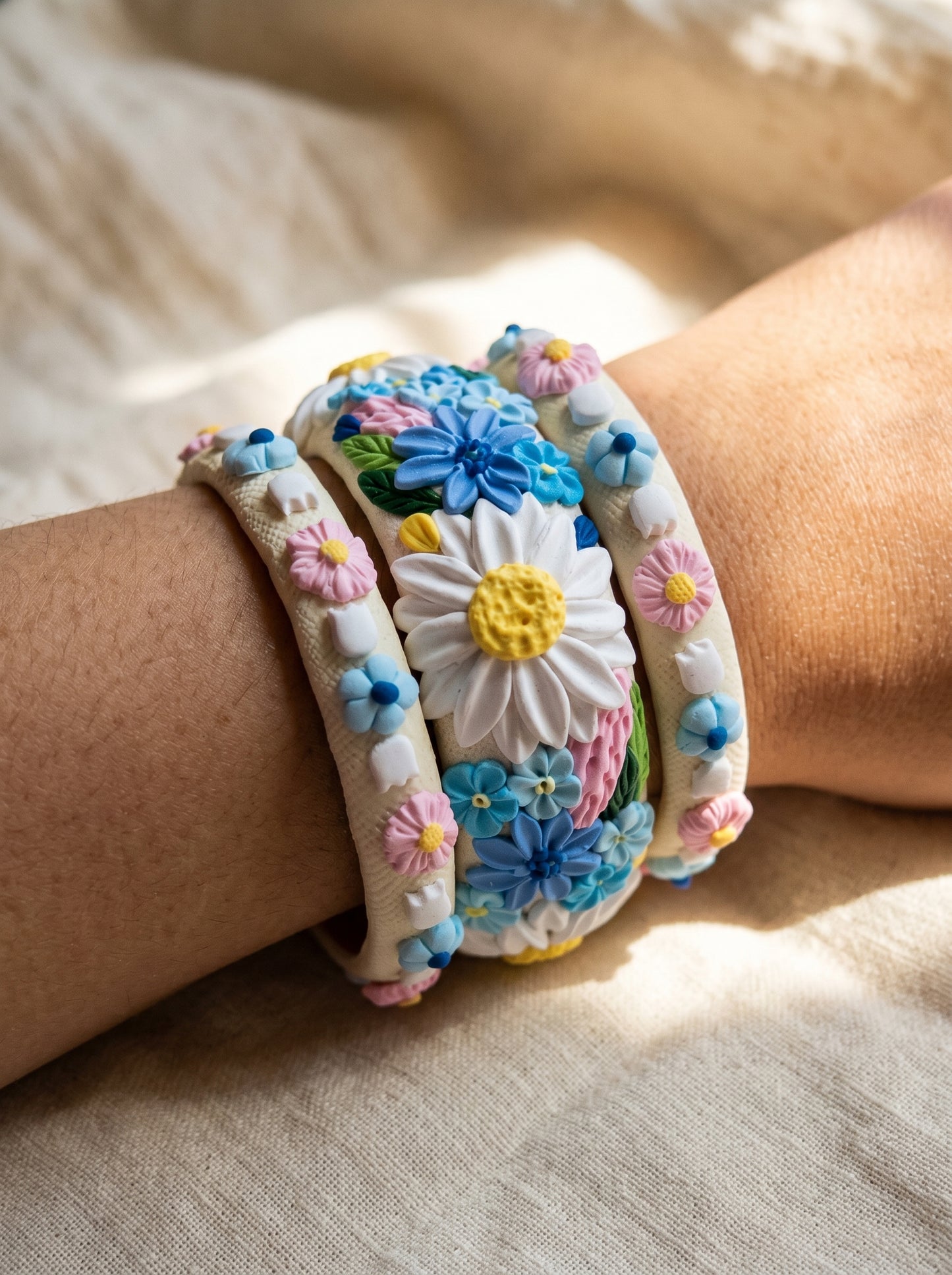 Traditional Indian Polymer Clay Bangle - 100% Handcrafted