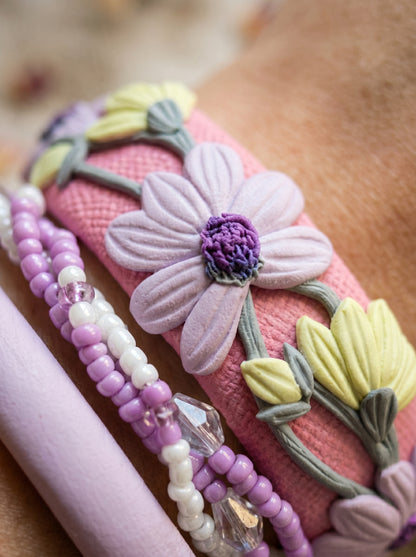 Handmade Couture Polymer Clay Bangle - 100% Handcrafted