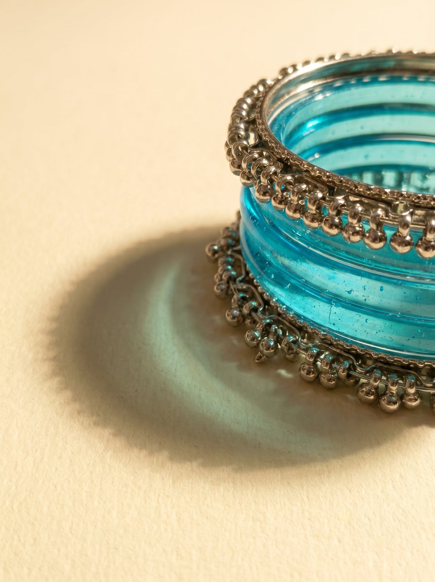 Blue Jelly  Bangle with Ghungroo for single wrist | Aqua Resin Bangles | Jelly Bangles