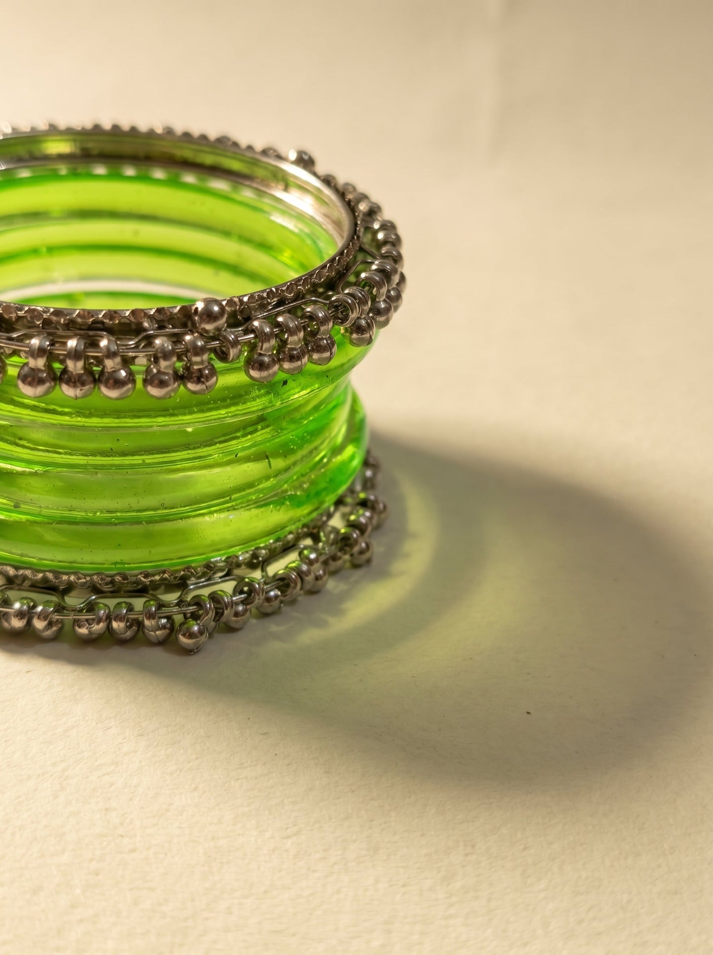Green Jelly  Bangle with Ghungroo for single wrist | Lime Resin Bangles | Jelly Bangles