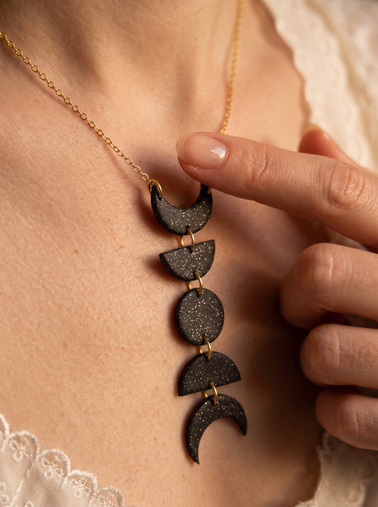 The Lunar Phase Clay Constellation Necklace