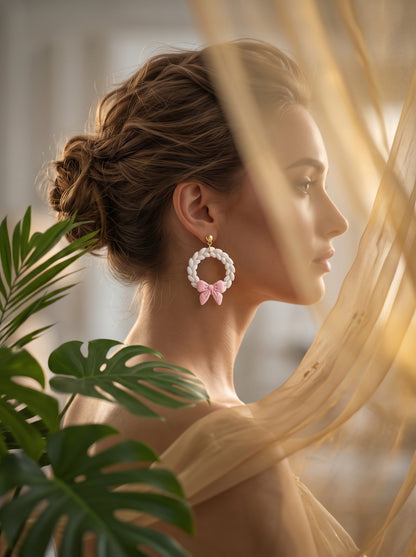 The Coquette Wreath & Bow Earrings