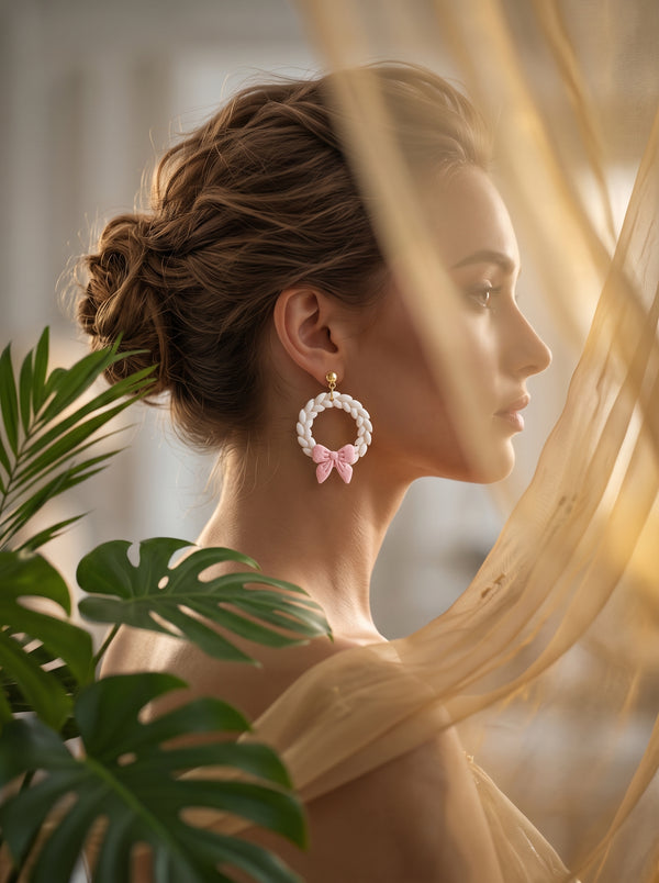 The Coquette Wreath & Bow Earrings