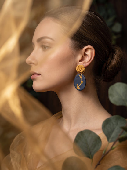 The Midnight Garden Drop Earrings