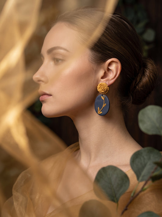 The Midnight Garden Drop Earrings