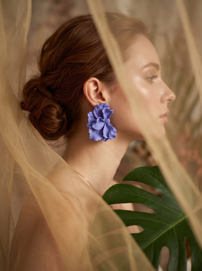The Amethyst Bloom Statement Earrings