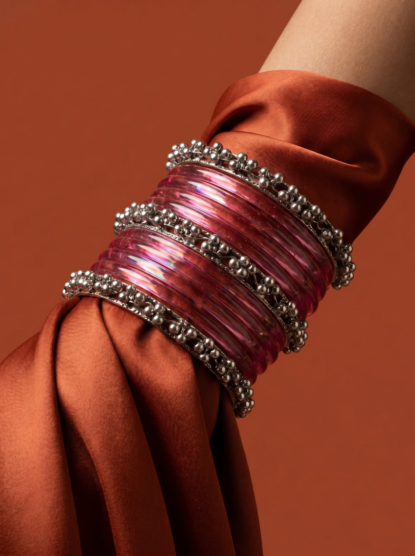 Magenta Jelly  Bangle with Ghungroo for single wrist | Jelly Bangles