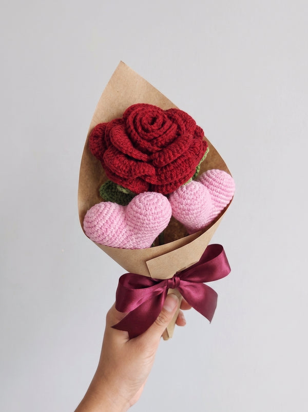 Sweet Romance Crochet Bouquet