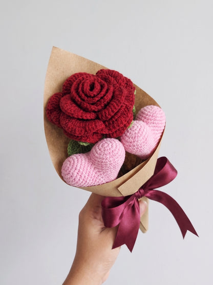 Sweet Romance Crochet Bouquet