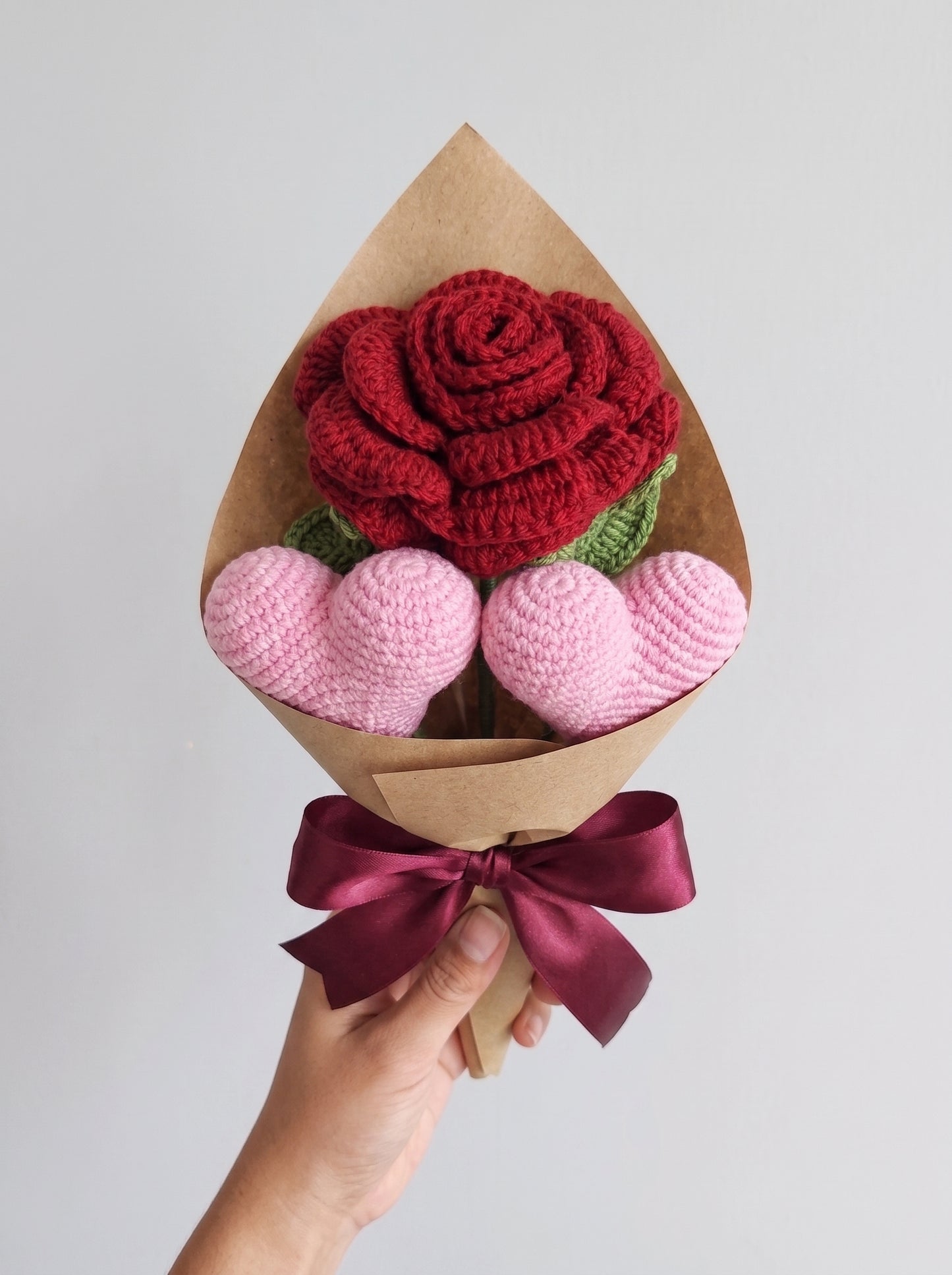 Sweet Romance Crochet Bouquet