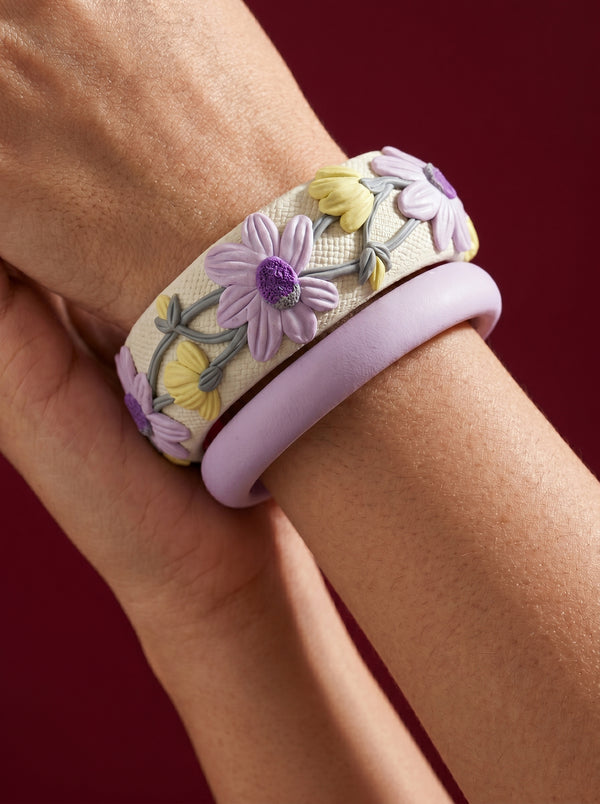 Timeless Classic Polymer Clay Bangle - 100% Handcrafted
