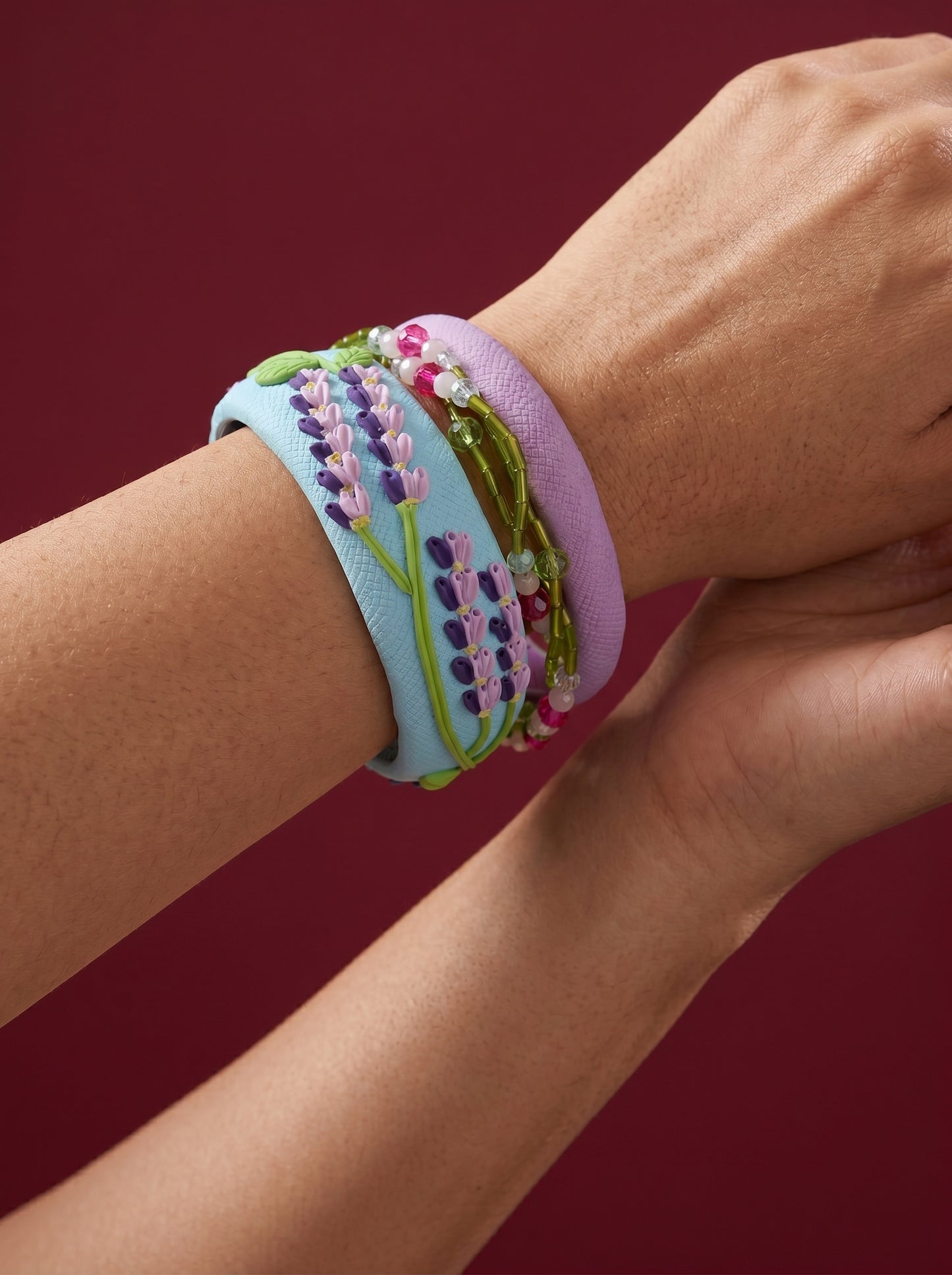 Special Polymer Clay Bangle - 100% Handcrafted