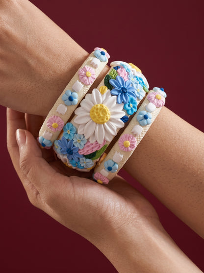 Traditional Indian Polymer Clay Bangle - 100% Handcrafted