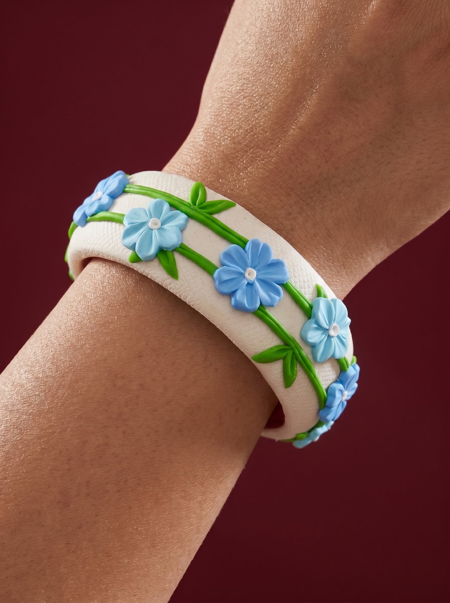 Royal Festive Polymer Clay Bangle - 100% Handcrafted