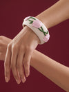 Artisanal Chic Polymer Clay Bangle - 100% Handcrafted