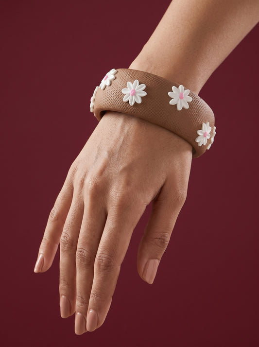 Fusion Style Polymer Clay Bangle - 100% Handcrafted