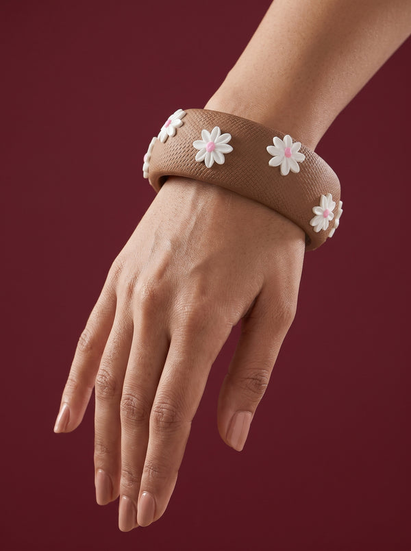 Fusion Style Polymer Clay Bangle - 100% Handcrafted
