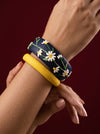Heritage Inspired Polymer Clay Bangle - 100% Handcrafted