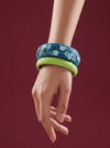 Contemporary Boho Polymer Clay Bangle - 100% Handcrafted