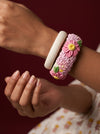 Ethnic Bridal Polymer Clay Bangle - 100% Handcrafted