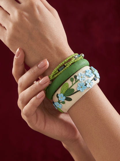 Minimalist Zen Polymer Clay Bangle set - 100% Handcrafted