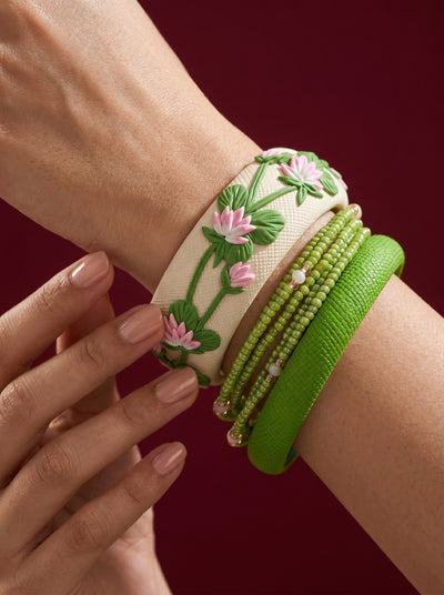 Urban Ethnic Polymer Clay Bangle - 100% Handcrafted