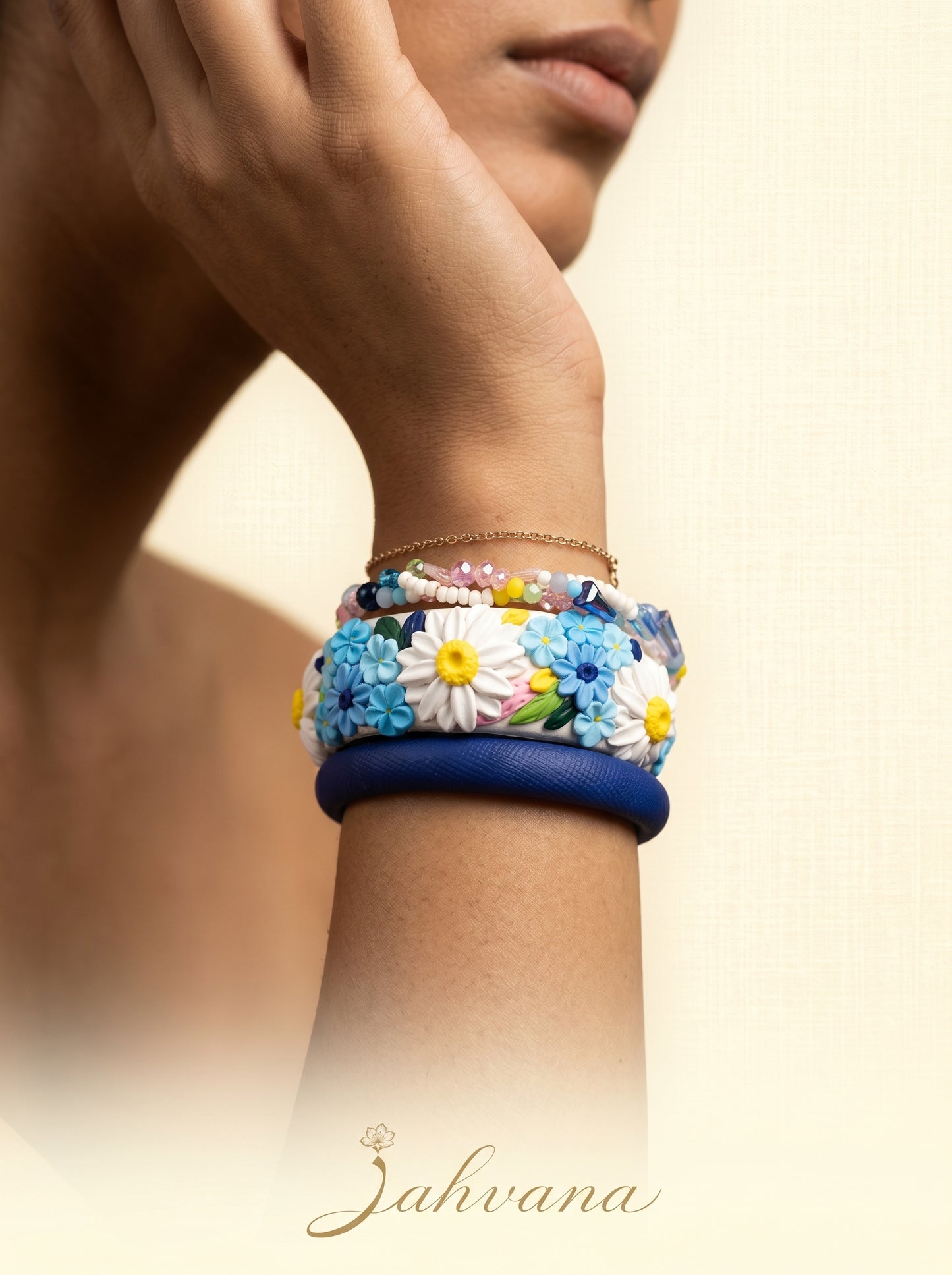 Daily Luxury Polymer Clay Bangle - 100% Handcrafted