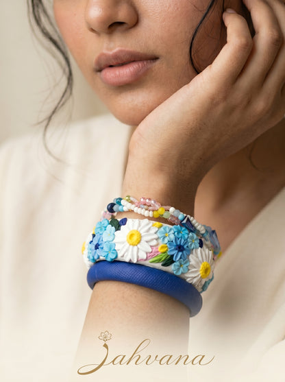 Daily Luxury Polymer Clay Bangle - 100% Handcrafted