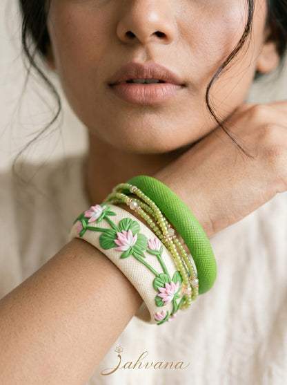 Urban Ethnic Polymer Clay Bangle - 100% Handcrafted