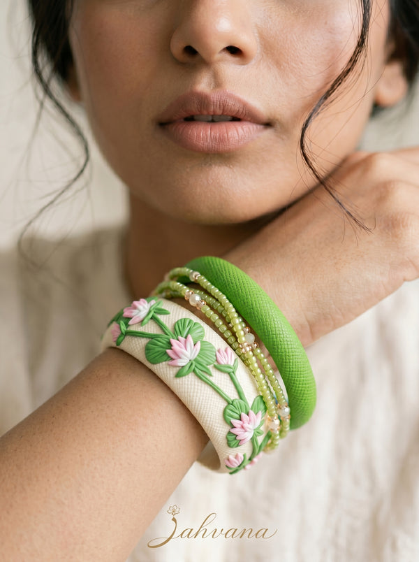 Urban Ethnic Polymer Clay Bangle - 100% Handcrafted