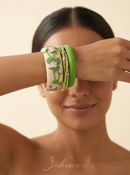 Urban Ethnic Polymer Clay Bangle - 100% Handcrafted