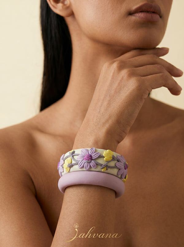 Timeless Classic Polymer Clay Bangle - 100% Handcrafted