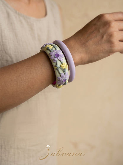 Timeless Classic Polymer Clay Bangle - 100% Handcrafted