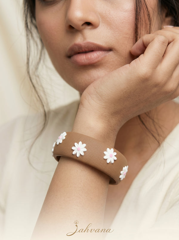 Fusion Style Polymer Clay Bangle - 100% Handcrafted