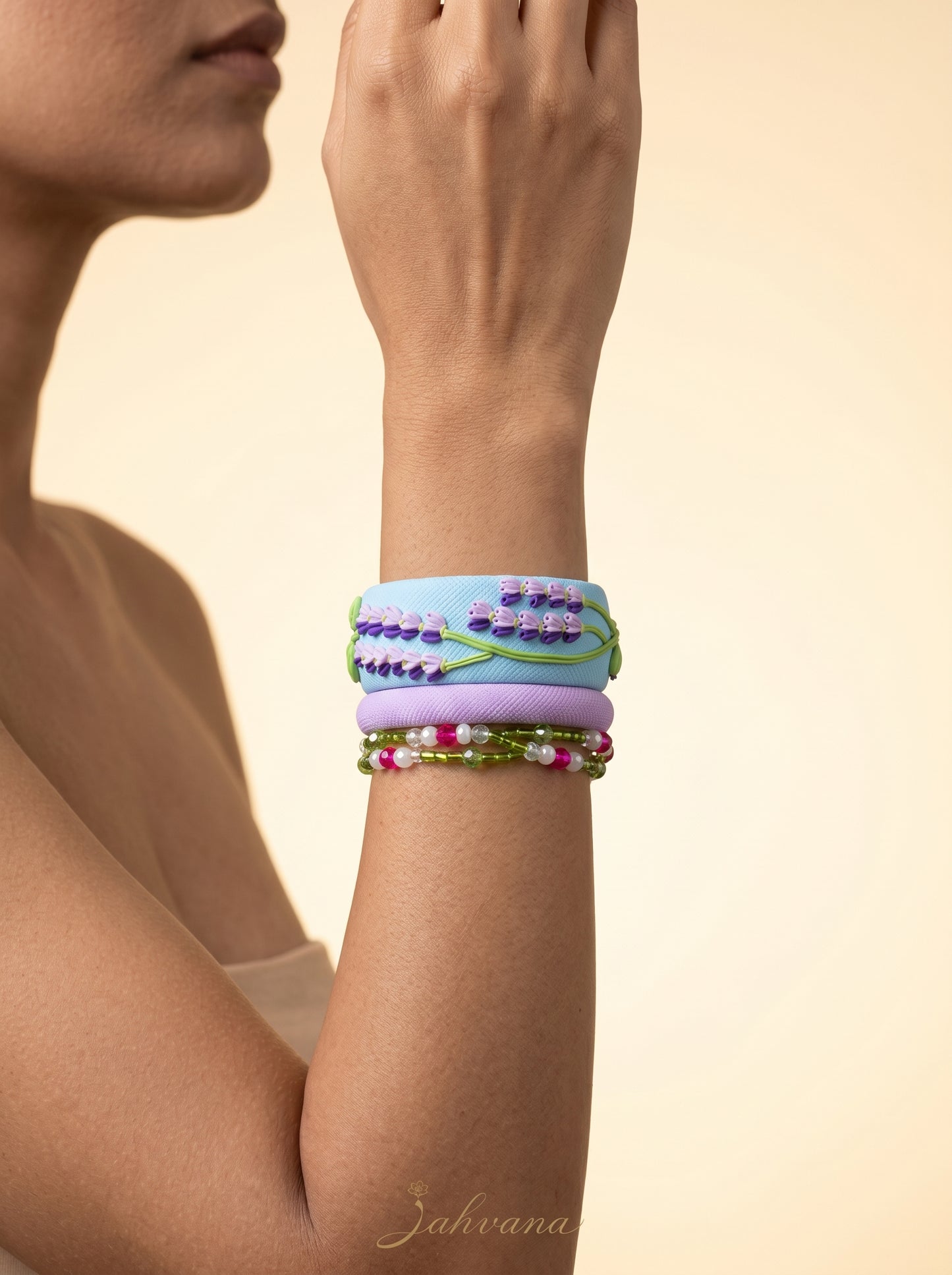 Special Polymer Clay Bangle - 100% Handcrafted