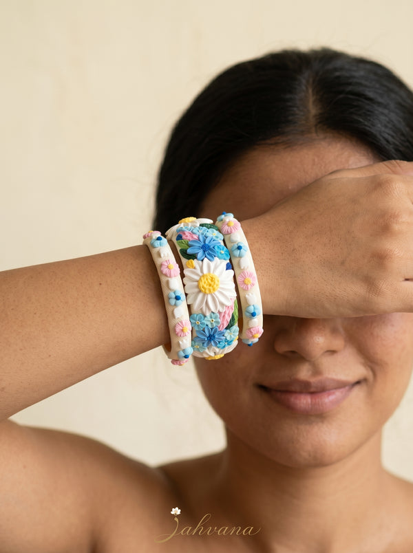 Traditional Indian Polymer Clay Bangle - 100% Handcrafted