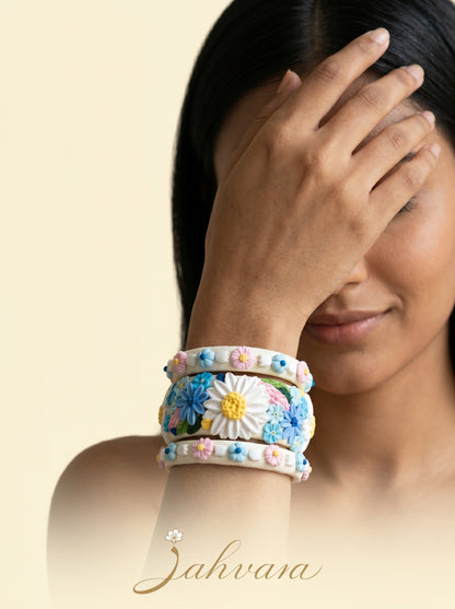 Traditional Indian Polymer Clay Bangle - 100% Handcrafted