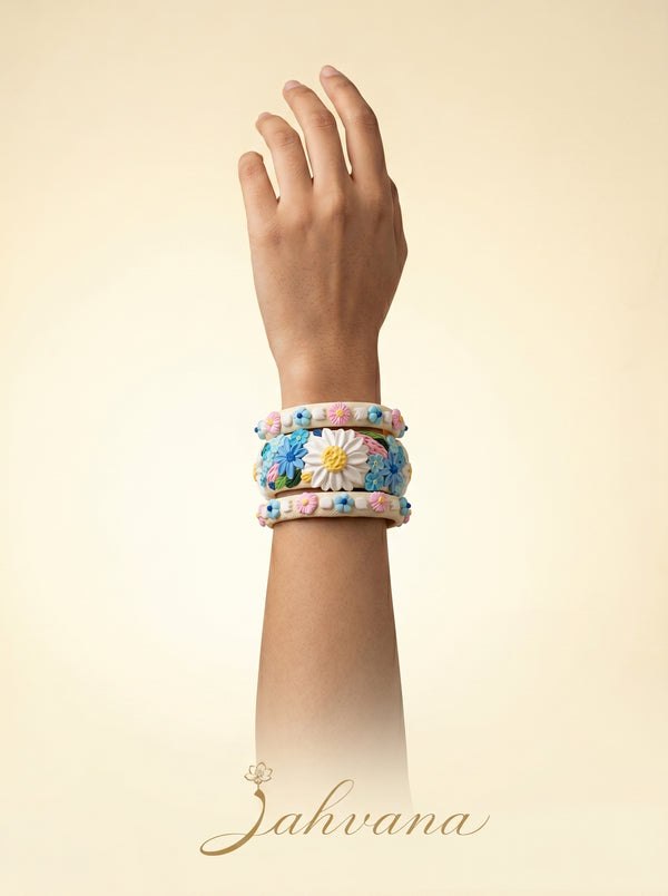 Traditional Indian Polymer Clay Bangle - 100% Handcrafted