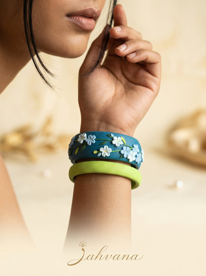 Contemporary Boho Polymer Clay Bangle - 100% Handcrafted