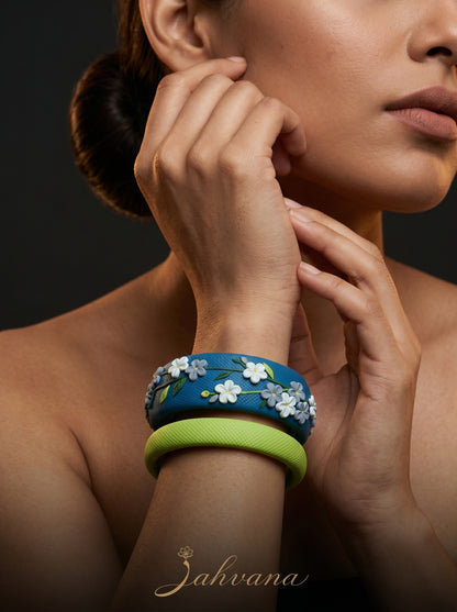 Contemporary Boho Polymer Clay Bangle - 100% Handcrafted