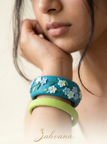 Contemporary Boho Polymer Clay Bangle - 100% Handcrafted