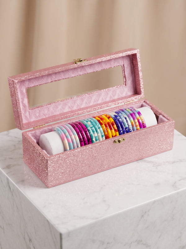The Royal Bloom Lacquer Bangle Set | Signature Zahvana Box